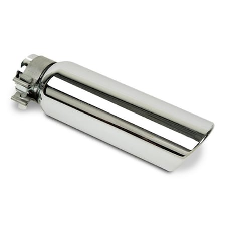 Newalthlete 3 in. Inlet Chromed Stainless Steel Clamp Style Exhaust Tip NE909378